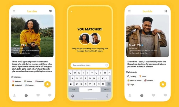 Aplicativo Bumble (Fonte: Google)